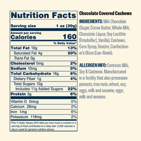 Chocolate Covered Cashews