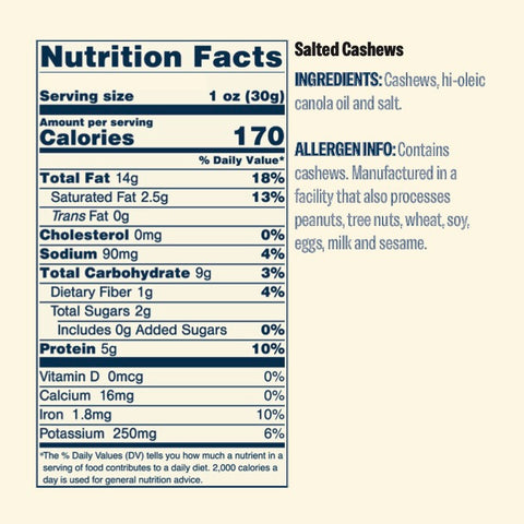 Salted Cashews